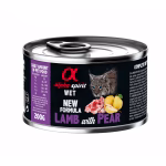 Alpha Lata Cordero Pera para Gato 200gr