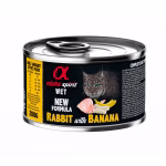 Alpha Lata Conejo Plátano para Gato 200gr