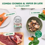 Salmón y Ternera con Verduras Frescas al Vapor 120gr - Imagen 2