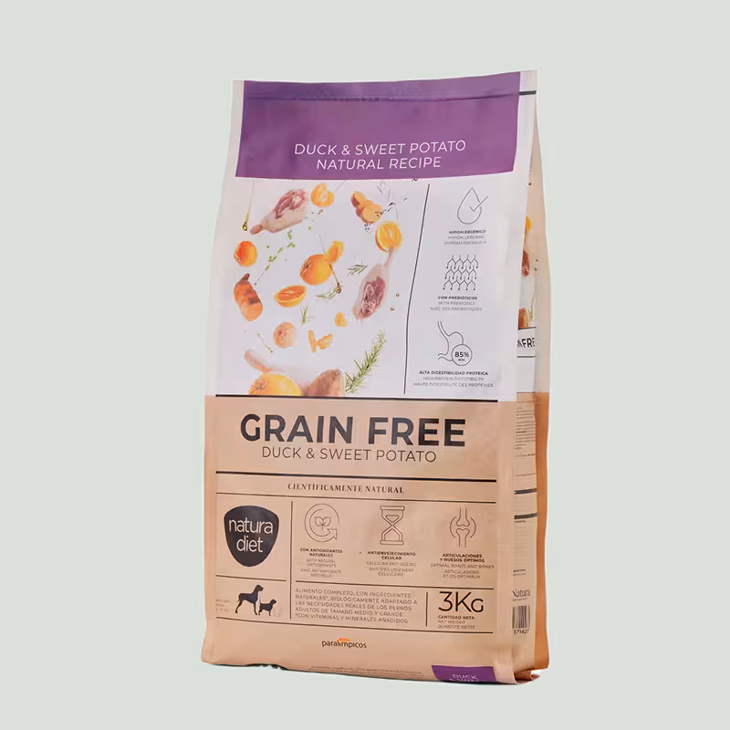 GrainFreePavo 1 Grain Free Pato & Boniato 3Kg - Imagen 1